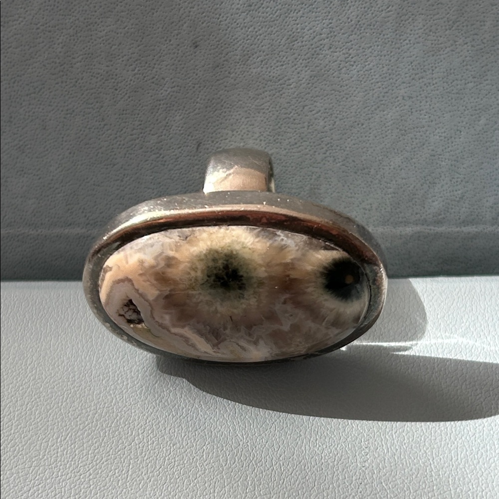 Unique Stone Ring With Natural Patterns - image 1